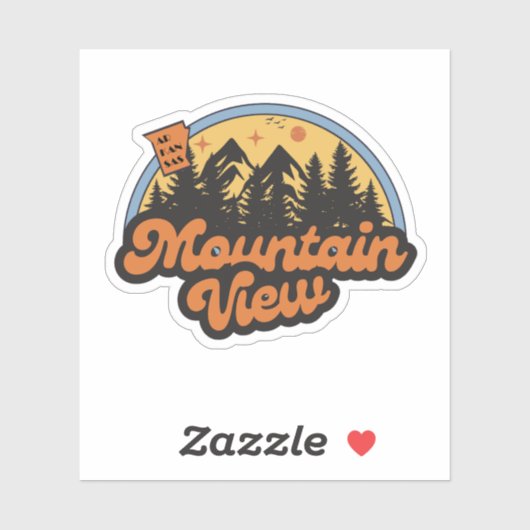 Sticker Mountain View, Arkansas (Feuille)