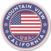 Sticker Mountain View California, Mountain View (Devant)