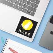 Sticker Mountaineer improvisation comédie Ensemble Vinyl S (Ordinateur portable avec iPhone)