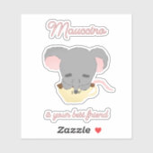 Sticker Mouse Cocoa Cappuccino  (Feuille)