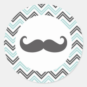 Sticker Moustache Chevron