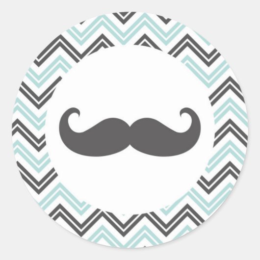 Sticker Moustache Chevron (Devant)