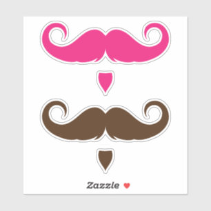 Sticker Moustache guidon personnalisable