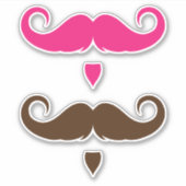 Sticker Moustache guidon personnalisable (Devant)