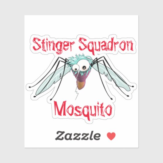 Sticker Moustique à main (Feuille)