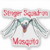 Sticker Moustique à main (Devant)