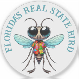 Sticker Moustique en chemise tropicale