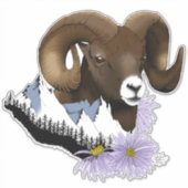 Sticker Mouton à cornes (Devant)