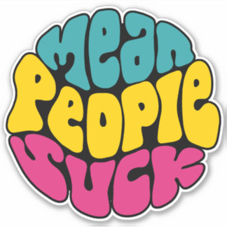 Sticker Moyenne des gens Suck Word Art