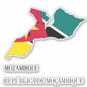 Sticker Mozambique Drapeau charmant patriotique