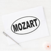 Sticker Mozart Oval (Enveloppe)
