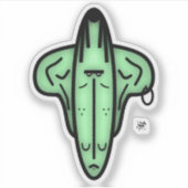 Sticker Mr Ears - Visages de dessin animé v1 (Devant)