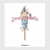 Sticker "Mr Scarecrow" - Sympa caractère d'Halloween (Feuille)
