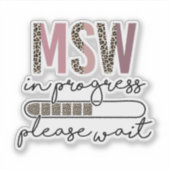 Sticker MSW en cours : Veuillez patienter (Devant)