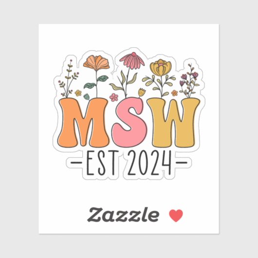 Sticker Msw est 2024 (Feuille)