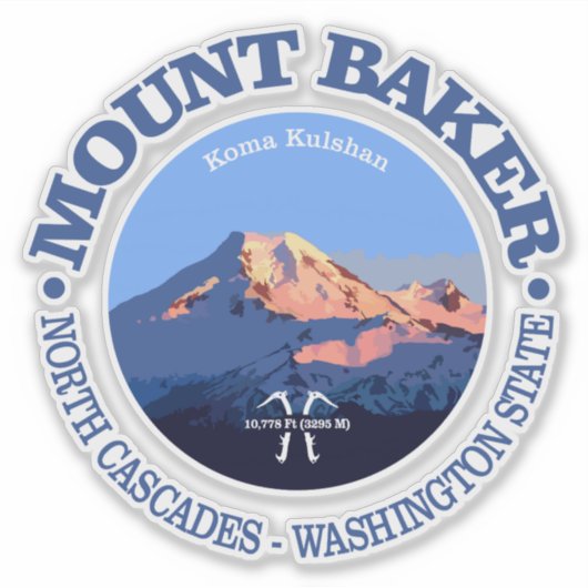 Sticker Mt Baker (Devant)