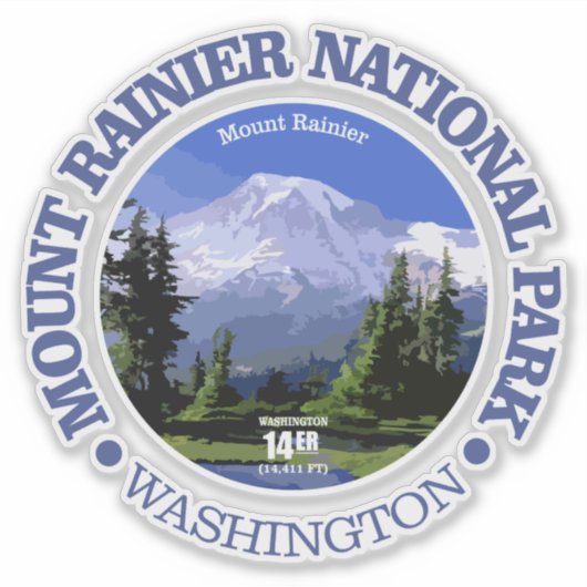 Sticker Mt Rainier NP (Devant)