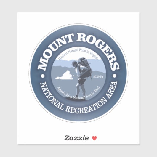 Sticker Mt Rogers NRA (BG) (Feuille)