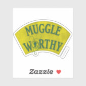STICKER MUGGLE WORTHY™ (Feuille)