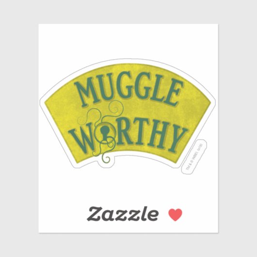 STICKER MUGGLE WORTHY™ (Feuille)
