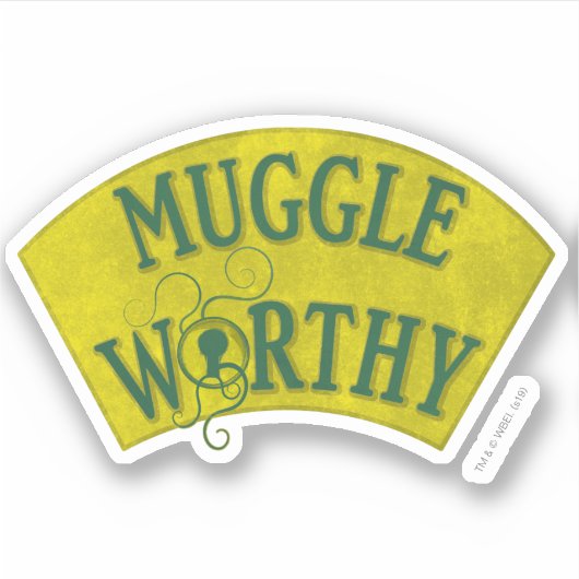 STICKER MUGGLE WORTHY™ (Devant)