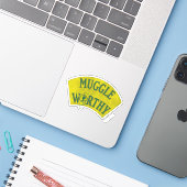 STICKER MUGGLE WORTHY™ (Ordinateur portable avec iPhone)
