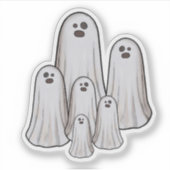 Sticker Multiple fantômes halloween (Devant)