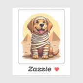 Sticker Mummy Golden Retriever (Feuille)