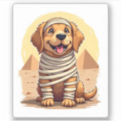 Sticker Mummy Golden Retriever (Devant)