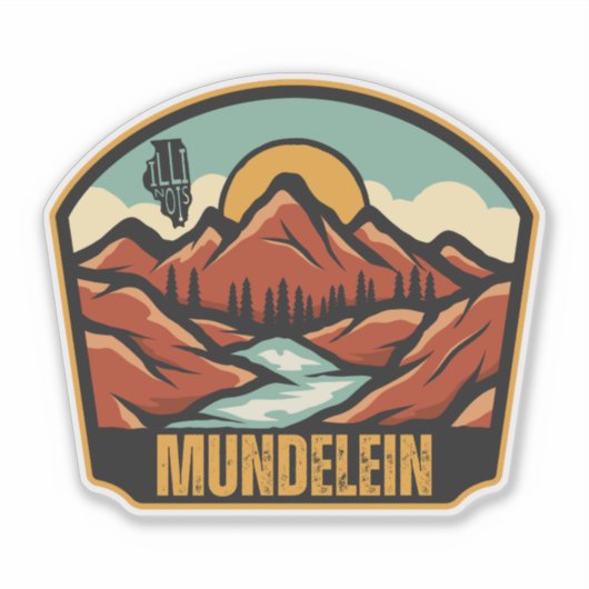 Sticker Mundelein, Illinois (Devant)