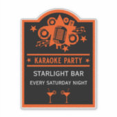 Sticker Mur de promotion Karaoke (Devant)