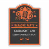 Sticker Mur de promotion Karaoke (Devant)