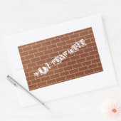 Sticker mural en briques de couleurs personnalisée (Enveloppe)