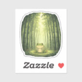 Sticker Murmures dans le bambou (Feuille)
