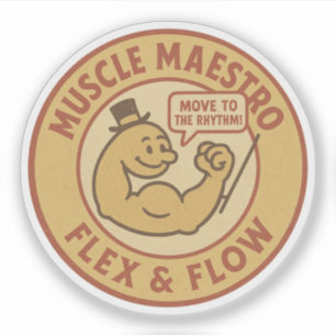 Sticker Muscle Maestro Flex & Flux