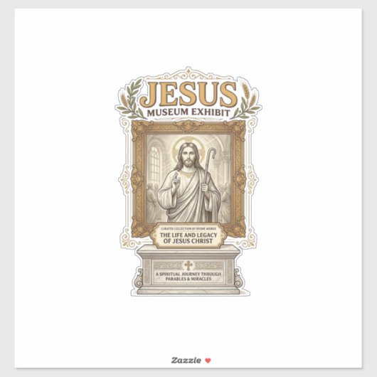 Sticker Musée de Jésus Exposition Musée de Jésus Expositio (Feuille)