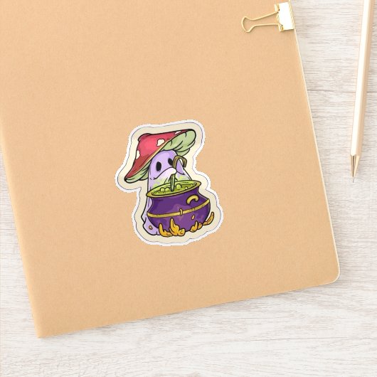 Sticker Mushroom Ghost (Carnet)