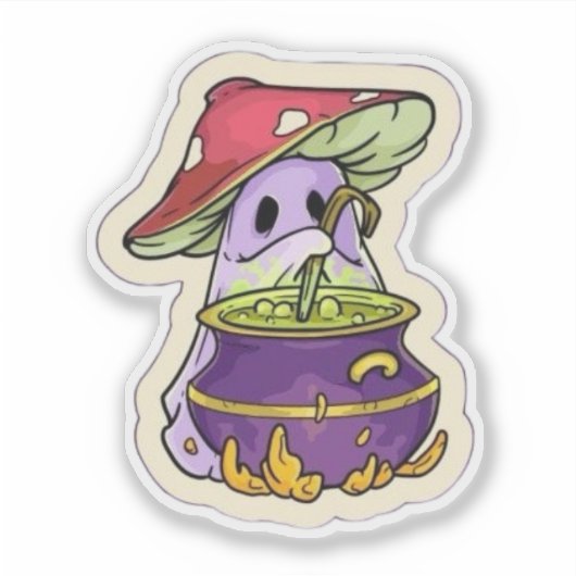 Sticker Mushroom Ghost (Devant)