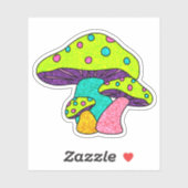 Sticker Mushroom tous les jours (Feuille)