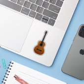 Sticker Musical de guitare acoustique (Ordinateur portable avec iPhone)