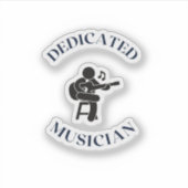 STICKER MUSICIEN DÉDIÉ (Devant)