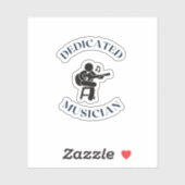 STICKER MUSICIEN DÉDIÉ (Feuille)