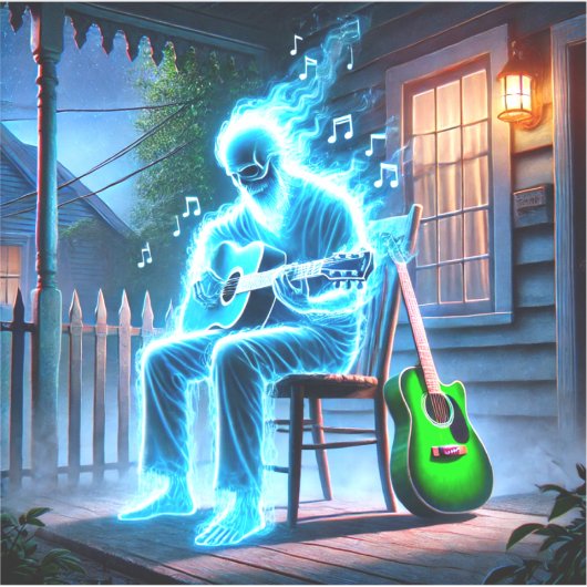 Sticker Musicien fantôme (Devant)