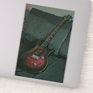 Sticker musicien guitare amoureux cadeau