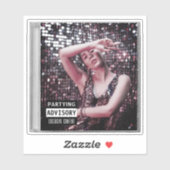 Sticker Musique CD Coque Album Couverture Anniversaire (Feuille)