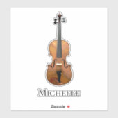 Sticker Musique classique violon (Feuille)