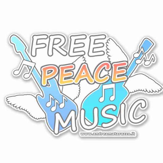 Sticker Musique de la Paix Libre (Devant)