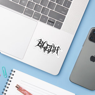 Sticker Musique de Rock Metalcore Métal Lourd Drôle BLEGH