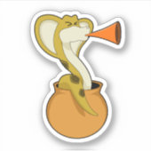 Sticker Musique de Trumpet Snake (Devant)
