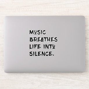 Sticker Musique et Silence